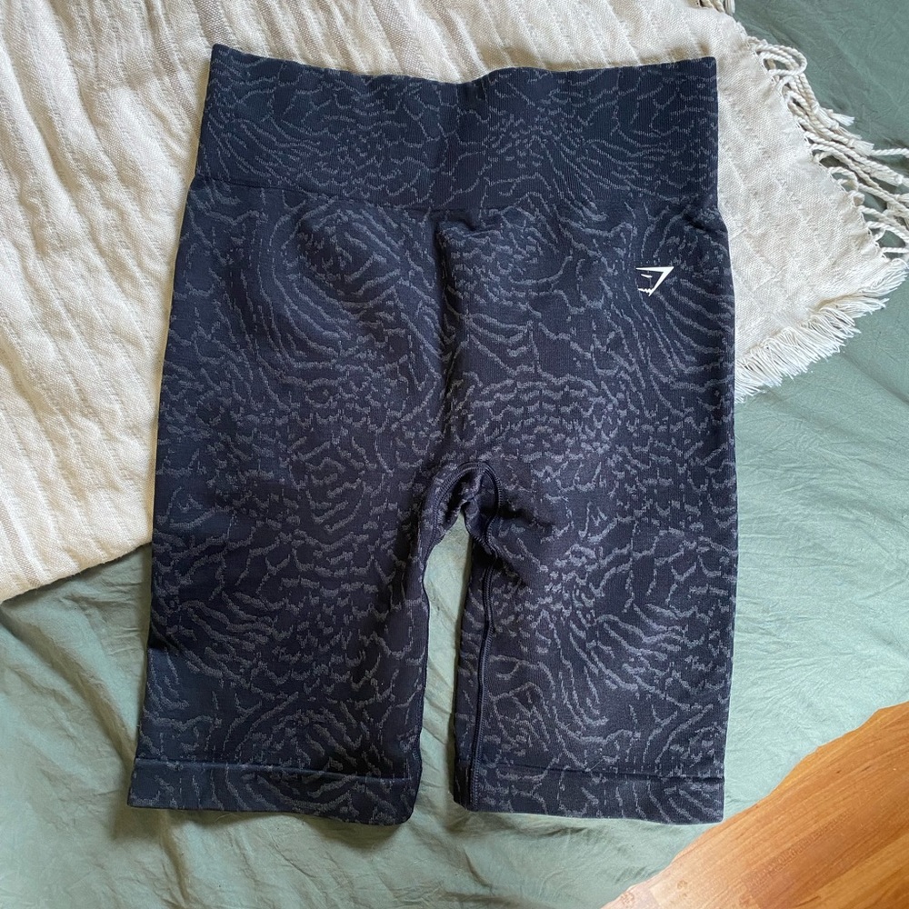 Gymshark Shorts Gymshark Animal Adapt Seamless Cycling Shorts Color Black